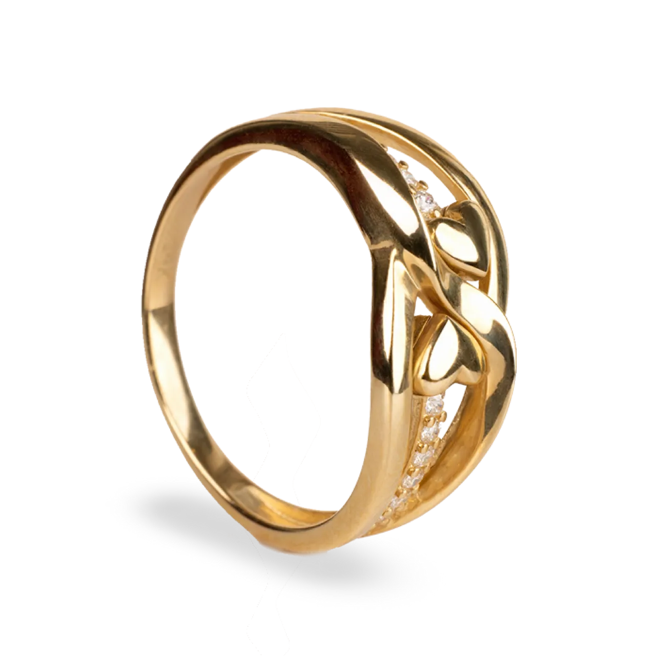 Intertwined Hearts Ring