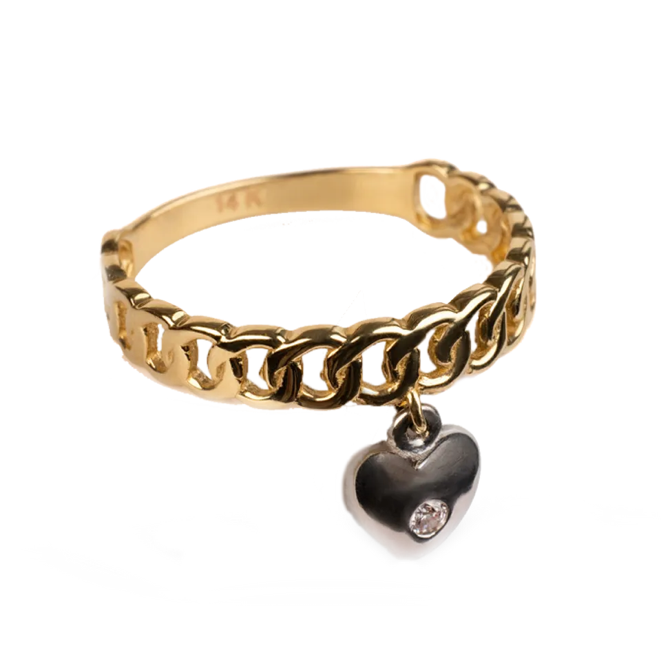 Coeur Noire de Lumiere Ring