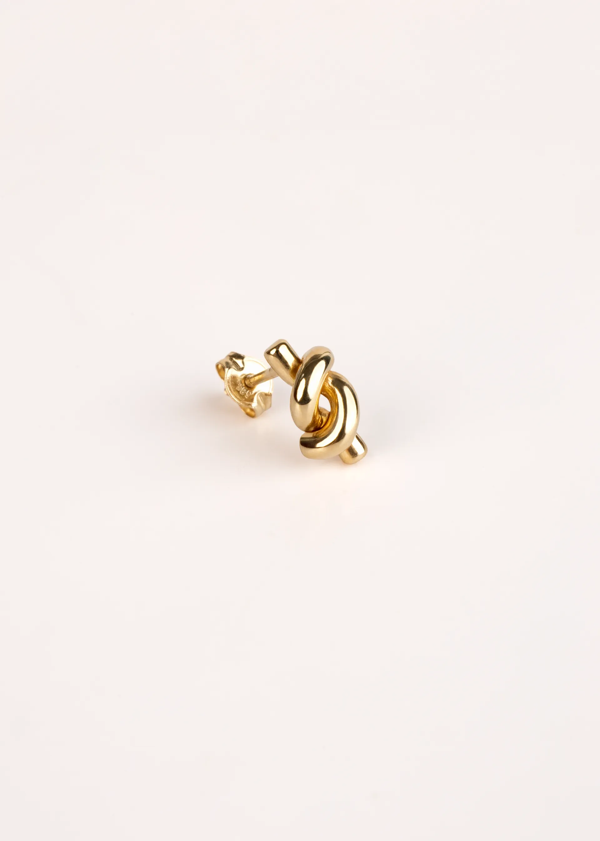 Gold Knot Stud Earrings