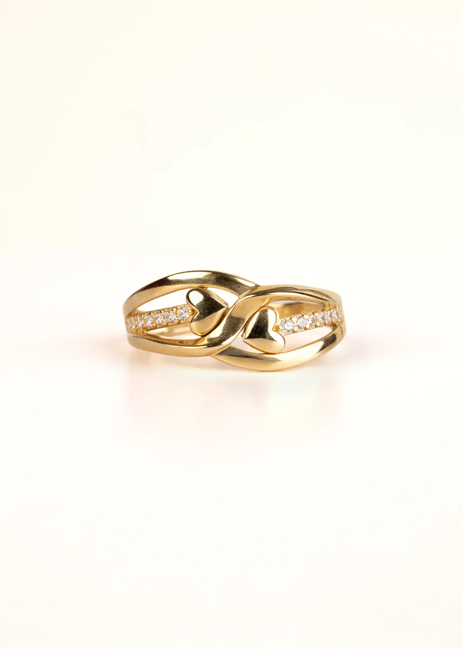 Intertwined Hearts Ring